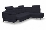 Narożnik ELECTRO 2SVKF-EKF-OTKF - tkanina Ascot 16 Black - REDAM MEBLE