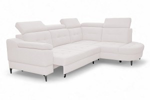 Narożnik ELECTRO 2SVKF-EKF-OTKF - tkanina Ascot 01 Nata - REDAM MEBLE