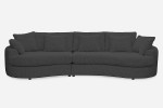 Sofa SIDEM 1-1,5 - tkanina Coco 169 Onyx - REDAM MEBLE