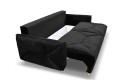 Sofa BELMONDI 3BFBK ( FRESH 17 ) - bryła, front, bok , pojemnik na pościel