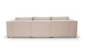 Sofa nierozkładana POLLY 3ER z pufą - tkanina Hold Me 02 - REDAM MEBLE