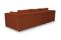 Sofa nierozkładana POLLY 3ER z pufą - tkanina Hold Me 08 - REDAM MEBLE