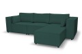 Sofa nierozkładana POLLY 3ER z pufą - tkanina Hold Me 16 - REDAM MEBLE
