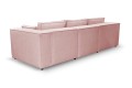 Sofa nierozkładana POLLY 3ER z pufą - tkanina Hold Me 24 - REDAM MEBLE