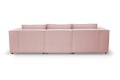 Sofa nierozkładana POLLY 3ER z pufą - tkanina Hold Me 24 - REDAM MEBLE