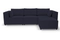 Sofa nierozkładana POLLY 3ER z pufą - tkanina Hold Me 27 - REDAM MEBLE