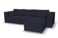 Sofa nierozkładana POLLY 3ER z pufą - tkanina Hold Me 27 - REDAM MEBLE