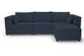 Sofa nierozkładana POLLY 3ER z pufą - tkanina Hold Me 28 - REDAM MEBLE