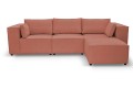 Sofa nierozkładana POLLY 3ER z pufą - tkanina Hold Me 29 - REDAM MEBLE