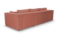 Sofa nierozkładana POLLY 3ER z pufą - tkanina Hold Me 29 - REDAM MEBLE
