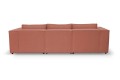 Sofa nierozkładana POLLY 3ER z pufą - tkanina Hold Me 29 - REDAM MEBLE