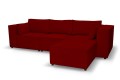 Sofa nierozkładana POLLY 3ER z pufą - tkanina Hold Me 31 - REDAM MEBLE