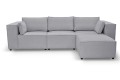 Sofa nierozkładana POLLY 3ER z pufą - tkanina Hold Me 33 - REDAM MEBLE