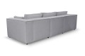 Sofa nierozkładana POLLY 3ER z pufą - tkanina Hold Me 33 - REDAM MEBLE