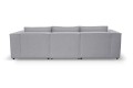 Sofa nierozkładana POLLY 3ER z pufą - tkanina Hold Me 33 - REDAM MEBLE