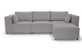 Sofa nierozkładana POLLY 3ER z pufą - tkanina Hold Me 34 - REDAM MEBLE