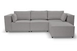 Sofa nierozkładana POLLY 3ER z pufą - tkanina Hold Me 34 - REDAM MEBLE