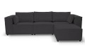Sofa nierozkładana POLLY 3ER z pufą - tkanina Hold Me 35 - REDAM MEBLE