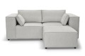 Sofa nierozkładana POLLY 2ER z pufą - tkanina Hold Me 01 - REDAM MEBLE