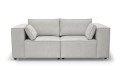 Sofa nierozkładana POLLY 2ER z pufą - tkanina Hold Me 01 - REDAM MEBLE