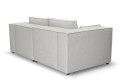 Sofa nierozkładana POLLY 2ER z pufą - tkanina Hold Me 01 - REDAM MEBLE