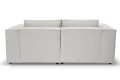 Sofa nierozkładana POLLY 2ER z pufą - tkanina Hold Me 01 - REDAM MEBLE