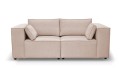 Sofa nierozkładana POLLY 2ER z pufą - tkanina Hold Me 02 - REDAM MEBLE
