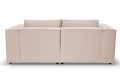 Sofa nierozkładana POLLY 2ER z pufą - tkanina Hold Me 02 - REDAM MEBLE