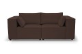 Sofa nierozkładana POLLY 2ER z pufą - tkanina Hold Me 06 - REDAM MEBLE