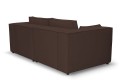 Sofa nierozkładana POLLY 2ER z pufą - tkanina Hold Me 06 - REDAM MEBLE