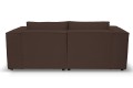 Sofa nierozkładana POLLY 2ER z pufą - tkanina Hold Me 06 - REDAM MEBLE