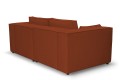 Sofa nierozkładana POLLY 2ER z pufą - tkanina Hold Me 08 - REDAM MEBLE