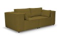 Sofa nierozkładana POLLY 2ER z pufą - tkanina Hold Me 15 - REDAM MEBLE