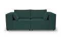 Sofa nierozkładana POLLY 2ER z pufą - tkanina Hold Me 16 - REDAM MEBLE
