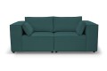 Sofa nierozkładana POLLY 2ER z pufą - tkanina Hold Me 18 - REDAM MEBLE