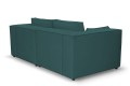 Sofa nierozkładana POLLY 2ER z pufą - tkanina Hold Me 18 - REDAM MEBLE