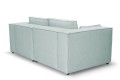 Sofa nierozkładana POLLY 2ER z pufą - tkanina Hold Me 20 - REDAM MEBLE