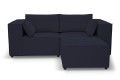 Sofa nierozkładana POLLY 2ER z pufą - tkanina Hold Me 27 - REDAM MEBLE