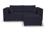Sofa nierozkładana POLLY 2ER z pufą - tkanina Hold Me 27 - REDAM MEBLE 