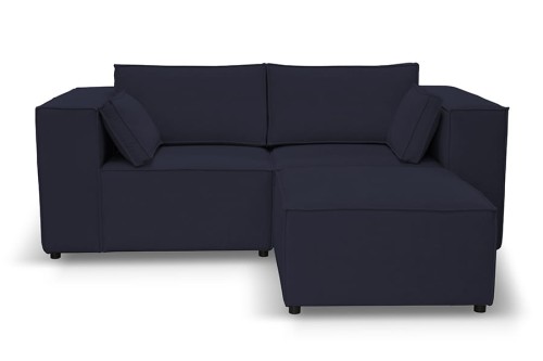 Sofa nierozkładana POLLY 2ER z pufą - tkanina Hold Me 27 - REDAM MEBLE