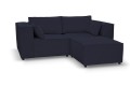 Sofa nierozkładana POLLY 2ER z pufą - tkanina Hold Me 27 - REDAM MEBLE