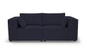 Sofa nierozkładana POLLY 2ER z pufą - tkanina Hold Me 27 - REDAM MEBLE