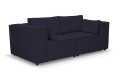 Sofa nierozkładana POLLY 2ER z pufą - tkanina Hold Me 27 - REDAM MEBLE