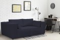 Sofa nierozkładana POLLY 2ER z pufą - tkanina Hold Me 27 - REDAM MEBLE