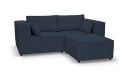 Sofa nierozkładana POLLY 2ER z pufą - tkanina Hold Me 28 - REDAM MEBLE