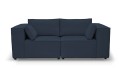 Sofa nierozkładana POLLY 2ER z pufą - tkanina Hold Me 28 - REDAM MEBLE