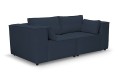 Sofa nierozkładana POLLY 2ER z pufą - tkanina Hold Me 28 - REDAM MEBLE