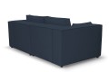 Sofa nierozkładana POLLY 2ER z pufą - tkanina Hold Me 28 - REDAM MEBLE