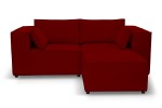 Sofa nierozkładana POLLY 2ER z pufą - tkanina Hold Me 31 - REDAM MEBLE 