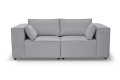 Sofa nierozkładana POLLY 2ER z pufą - tkanina Hold Me 33 - REDAM MEBLE